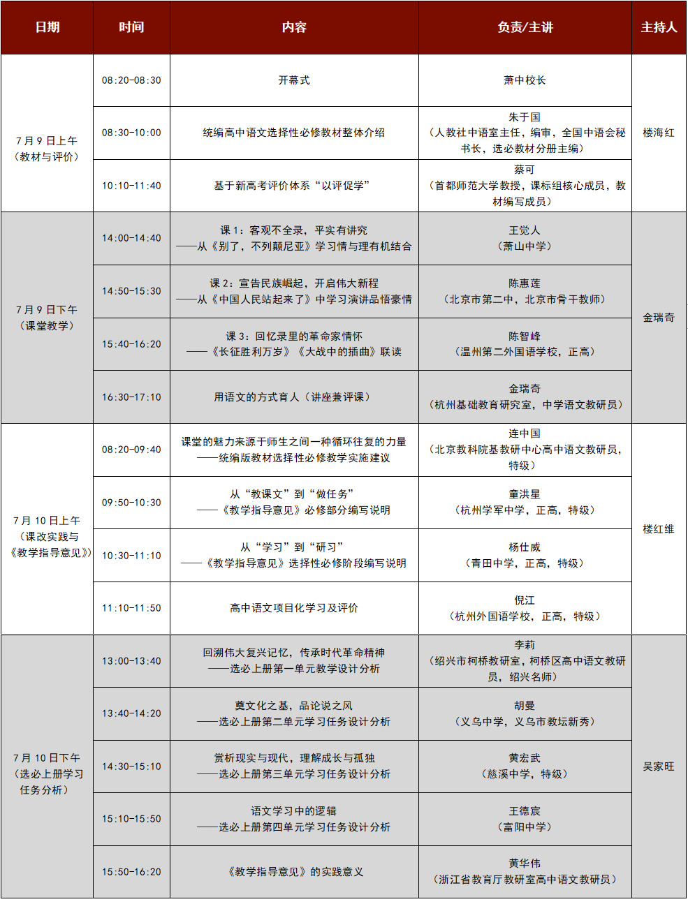 活动流程